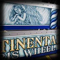 ferris wheel airbrush painting continentalwheel angel