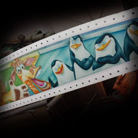 airbrush attraction painting aerograf karuzela decki kolotoc czech republik cartoon disney madagascar pingwiny z madagaskaru penguins
