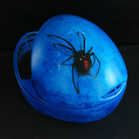 airbrush aerograf helmet black widow 3d effect spider