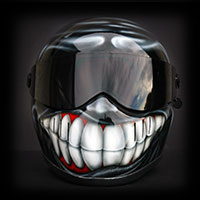 airbrush aerograf bandit smile umiech kask motocyklowy