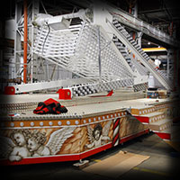 karuzela ferris wheel diabelski młyn malowana aerografem