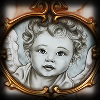 little child portrait art airbrush