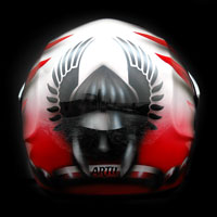 airbrush aerograf kask motocyklowy motorcycle helmet airoh husaria patriotyczny poland warrior