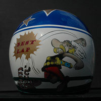 aerograf airbrush carting helmet asterix