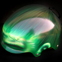 airbrush aerograf helmet kask hulk painting