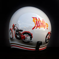 airbrush aerograf kask helmet shoei JAWA motorcycles