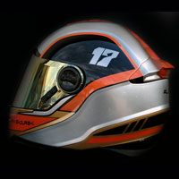 airbrush helmet ls2 go karting max