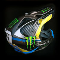 airbrush aerograf custom painting monster energy racing airoh cross helmet crossowy motocross motorcycle motor 