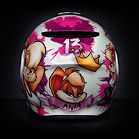 kask lola z krolika bugsa looney tunes airbrush