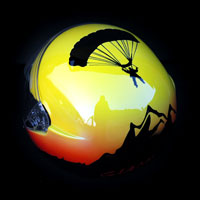 airbrush aerograf kask spadochronowy helmet skoczek tatry góry