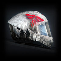 the last of us moto helmet art airbrush custom painted