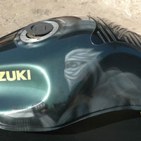 aerograf  suzuki motorcycle