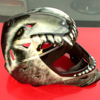 aerograf airbrush kask wilk helmet wolf